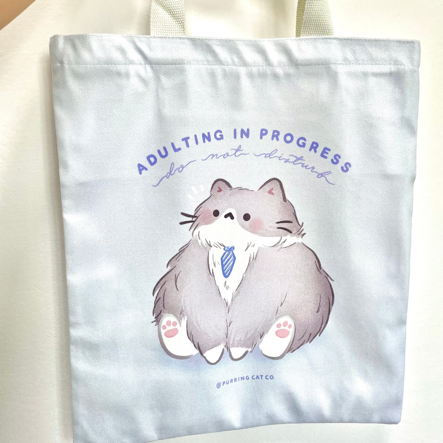 Adulting in Progress Tote Bag - Icy Blue
