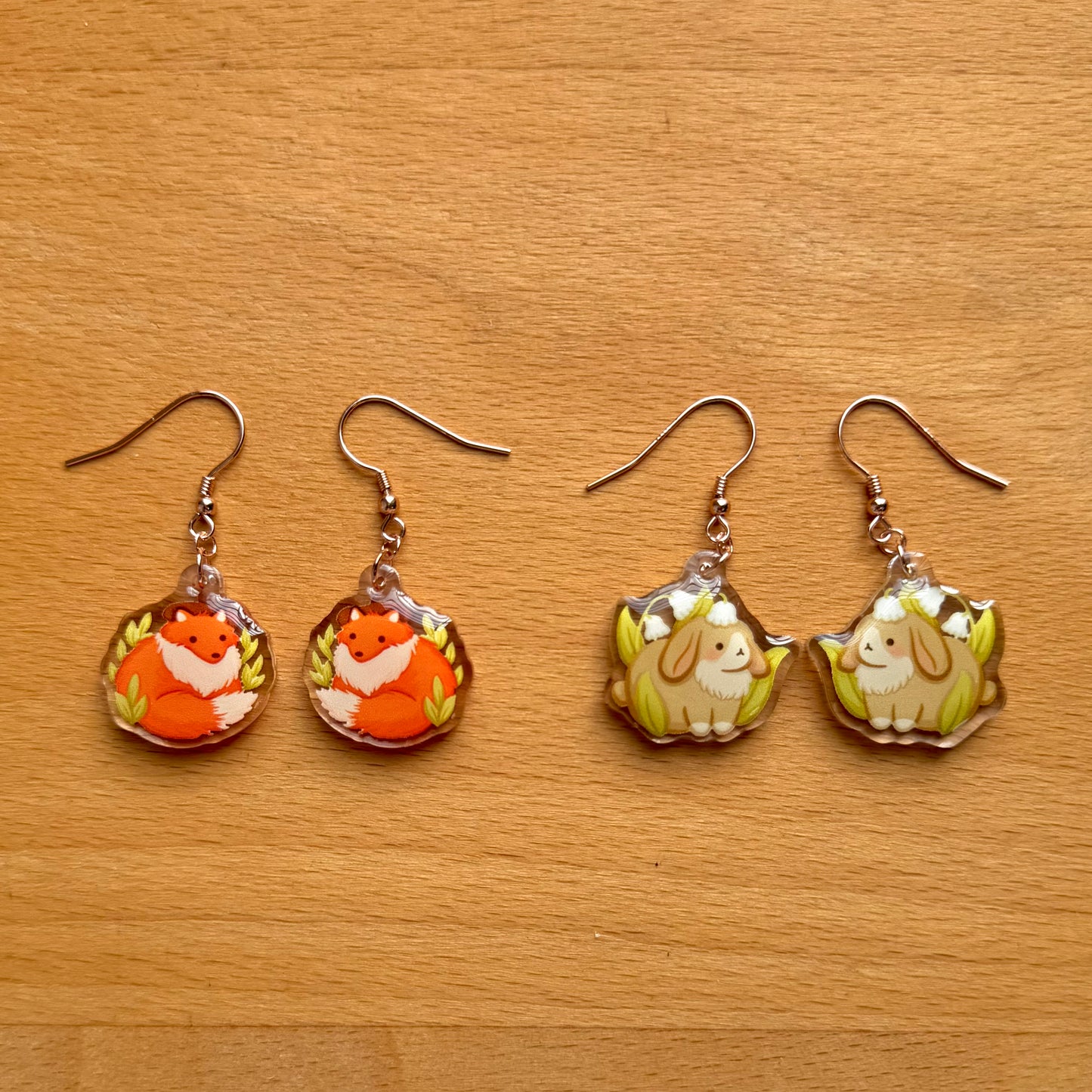 Cozy Forest Acrylic Earrings