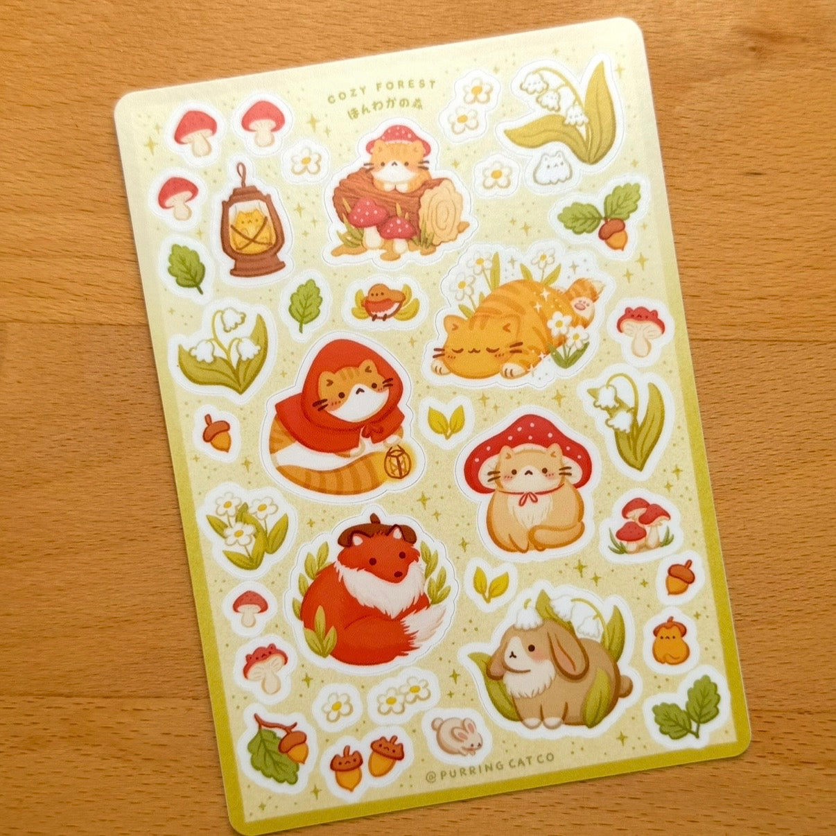 Cozy Forest Sticker Sheet