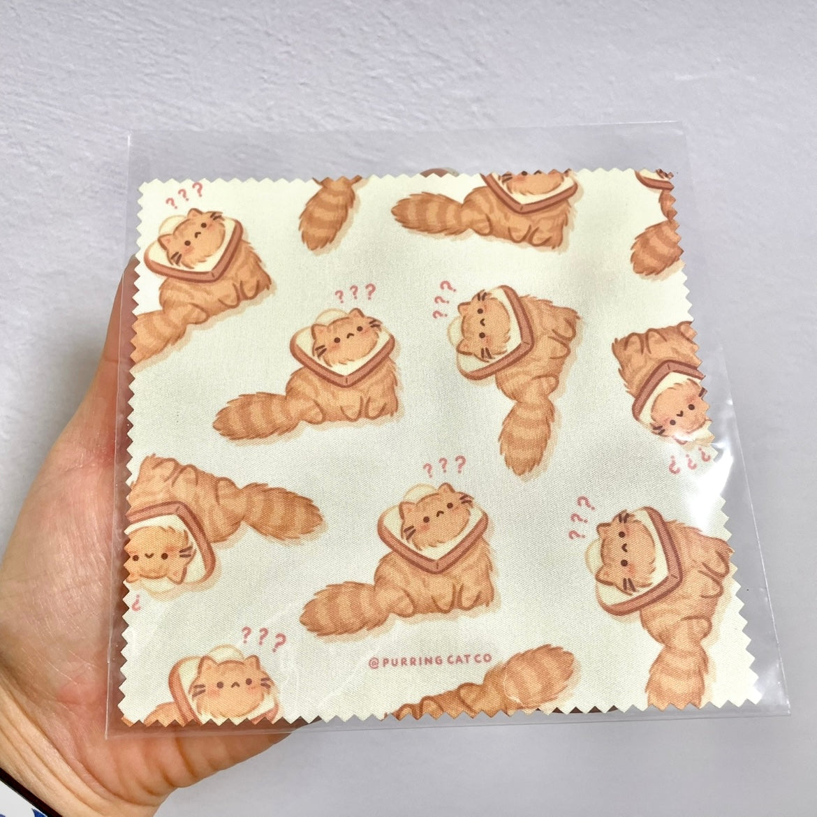 Ginger bread cat Specs Cloth