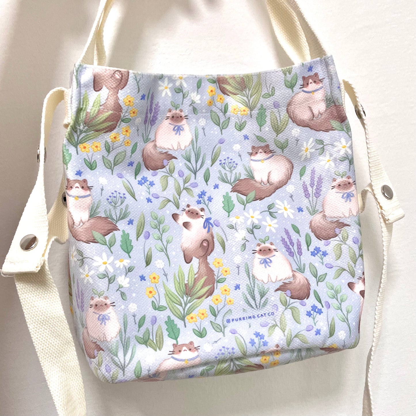 Secret Garden Sling Bag (Light Blue)