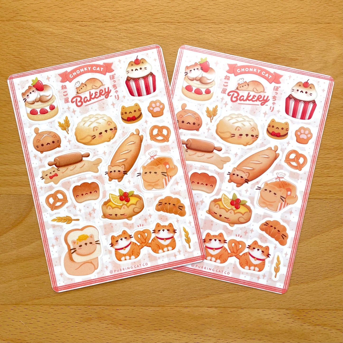 Chonky Cat Bakery Sticker Sheet