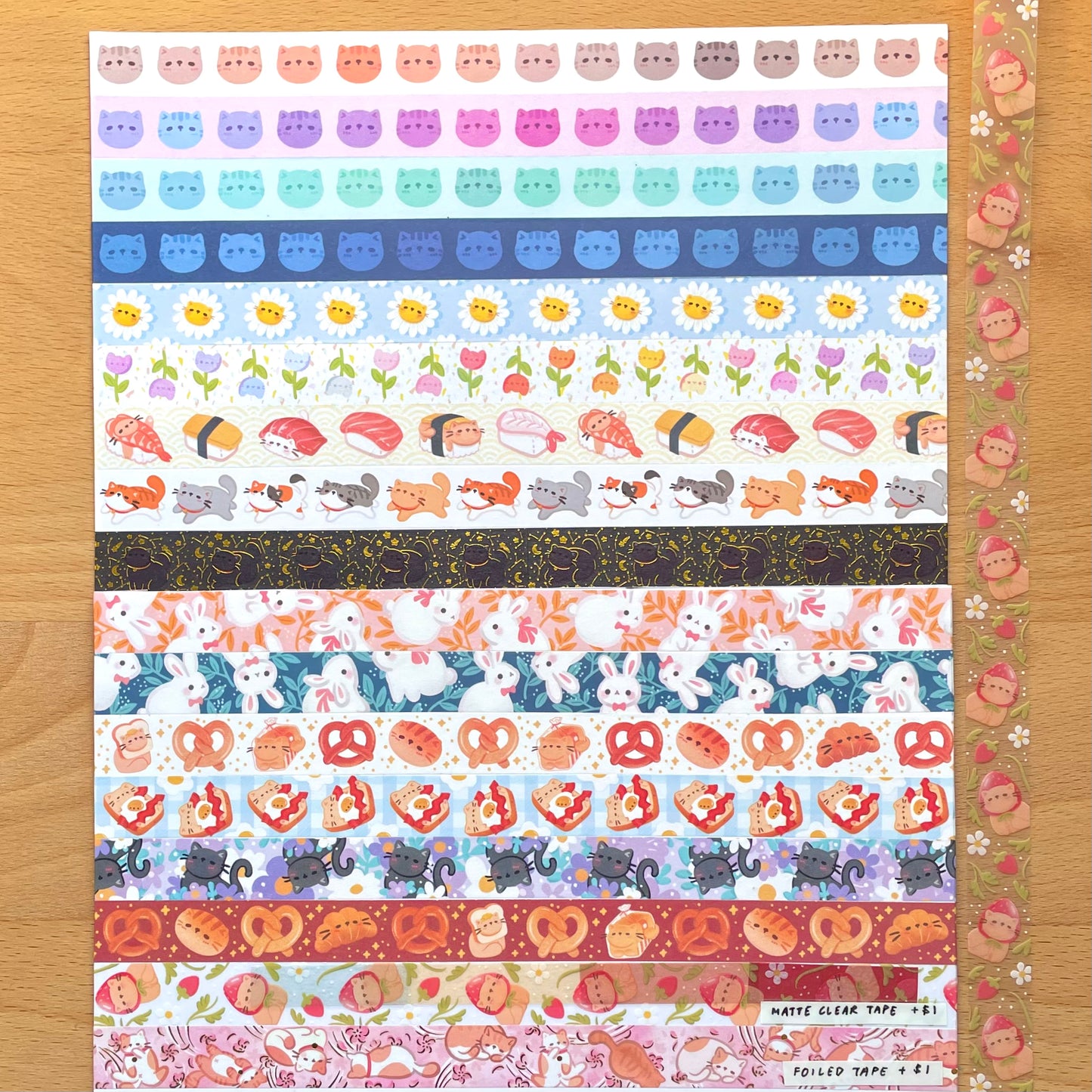 Strawberry-Cat Clear Tape