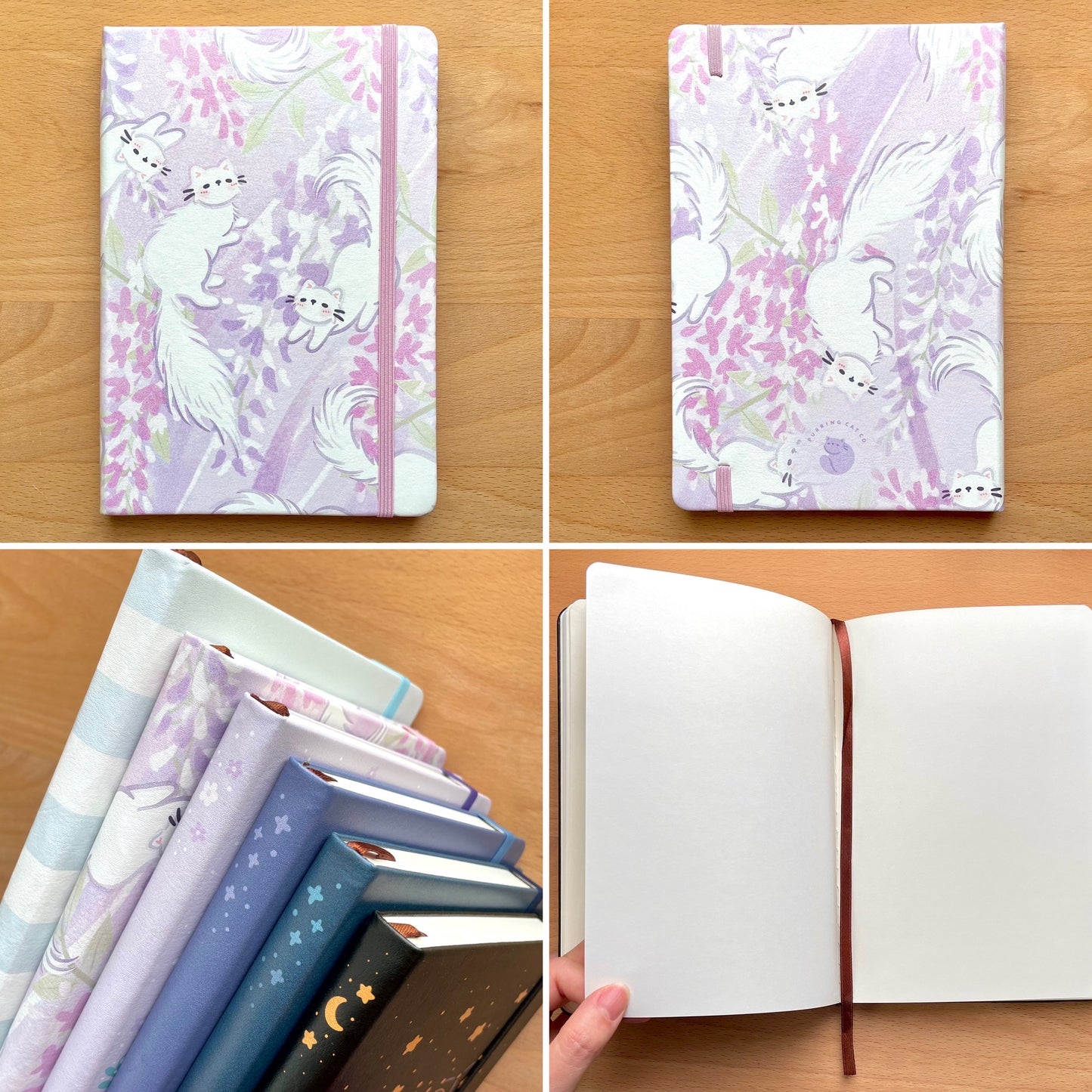 A5 Hardcover Journal - Wisteria Blooms