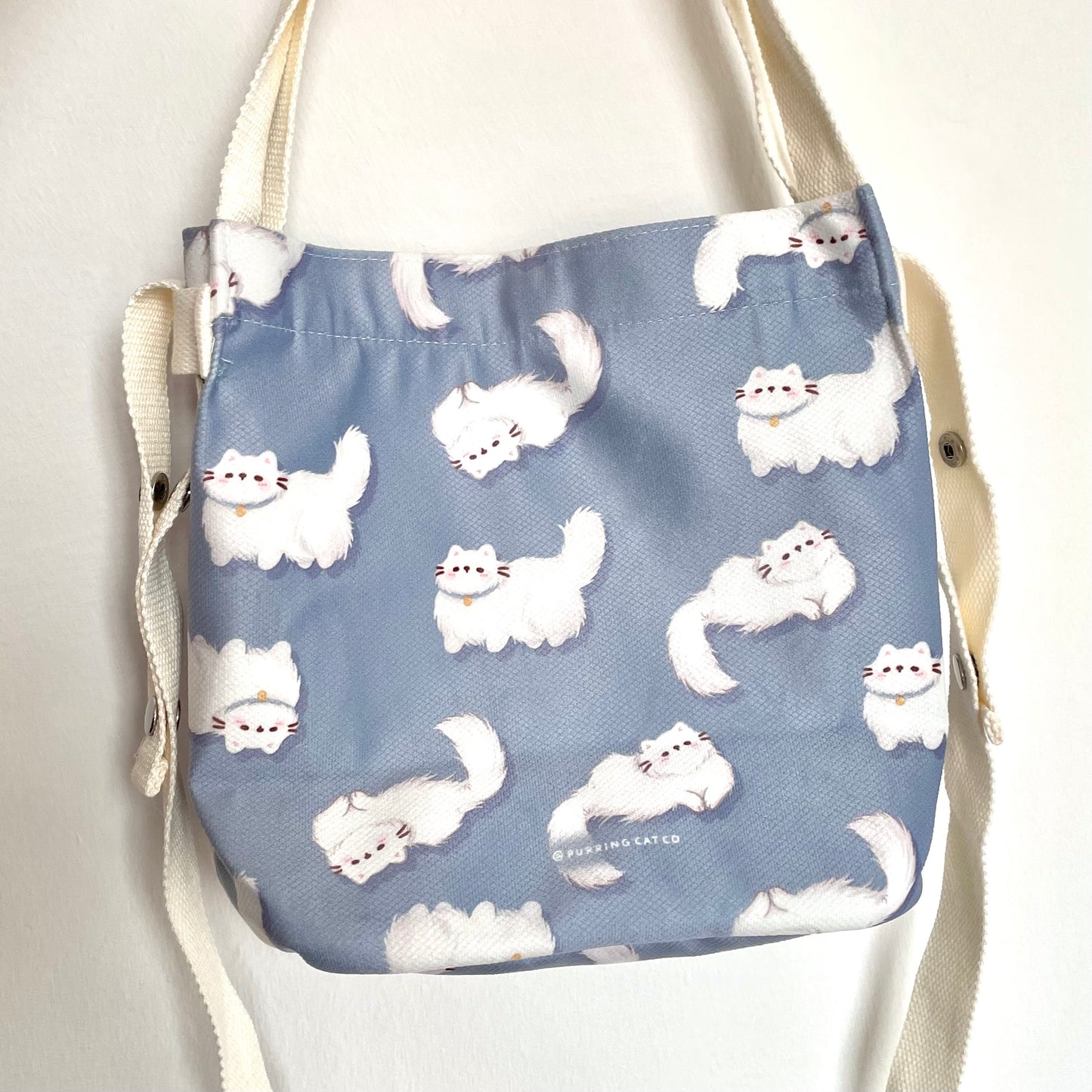 White Chonks Sling Bag (Steel blue)