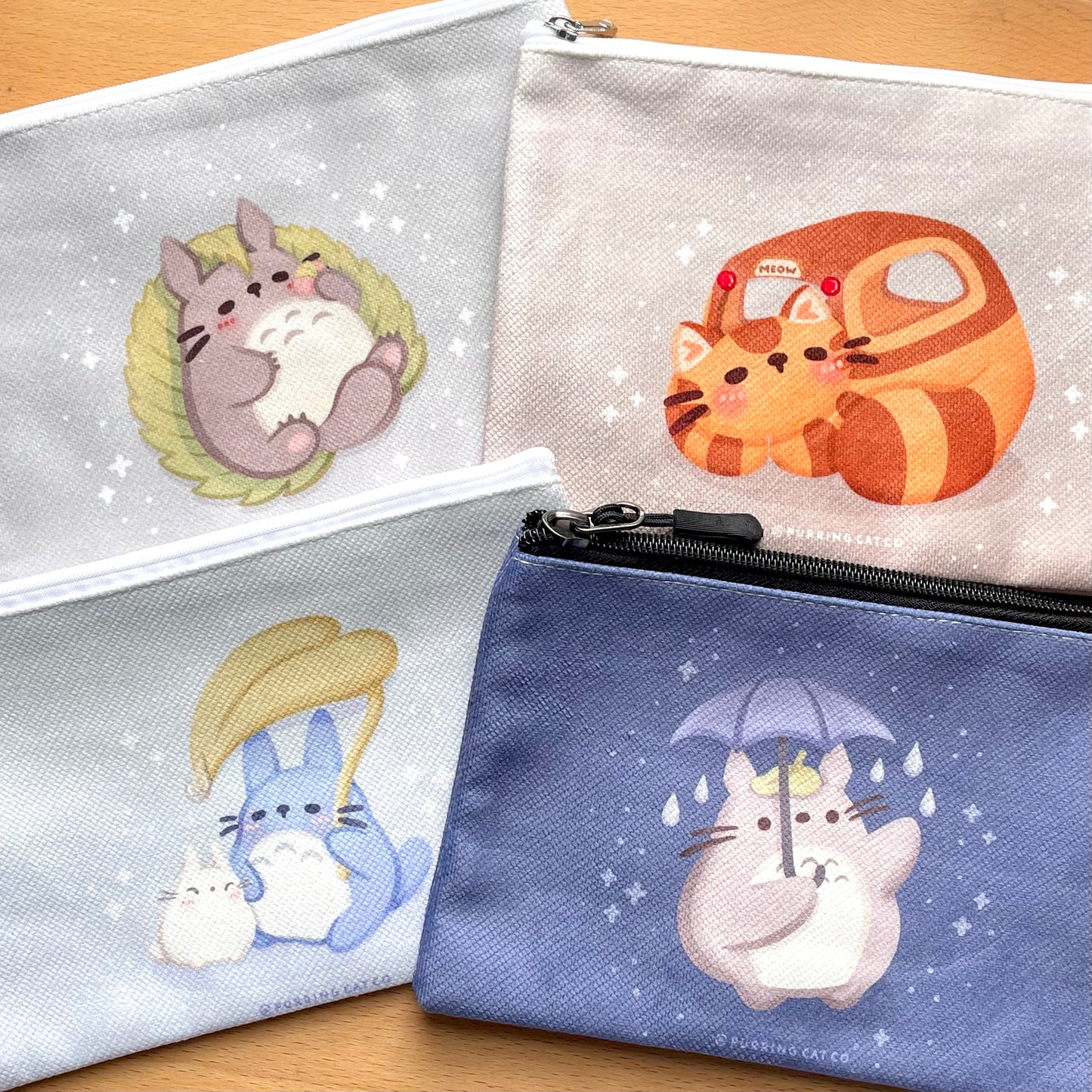 Flat Pouches (TotoroCats)