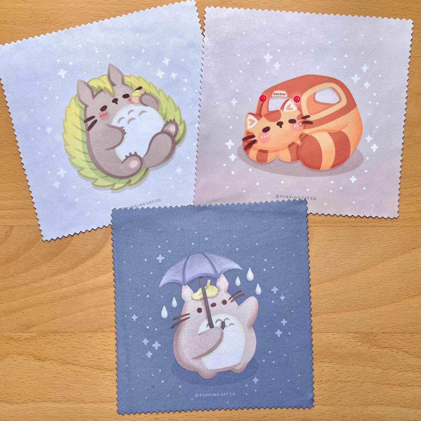 TotoroCats Themed Specs Cloth