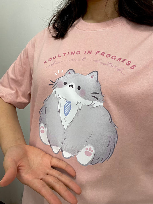 Adulting Cat T-shirt