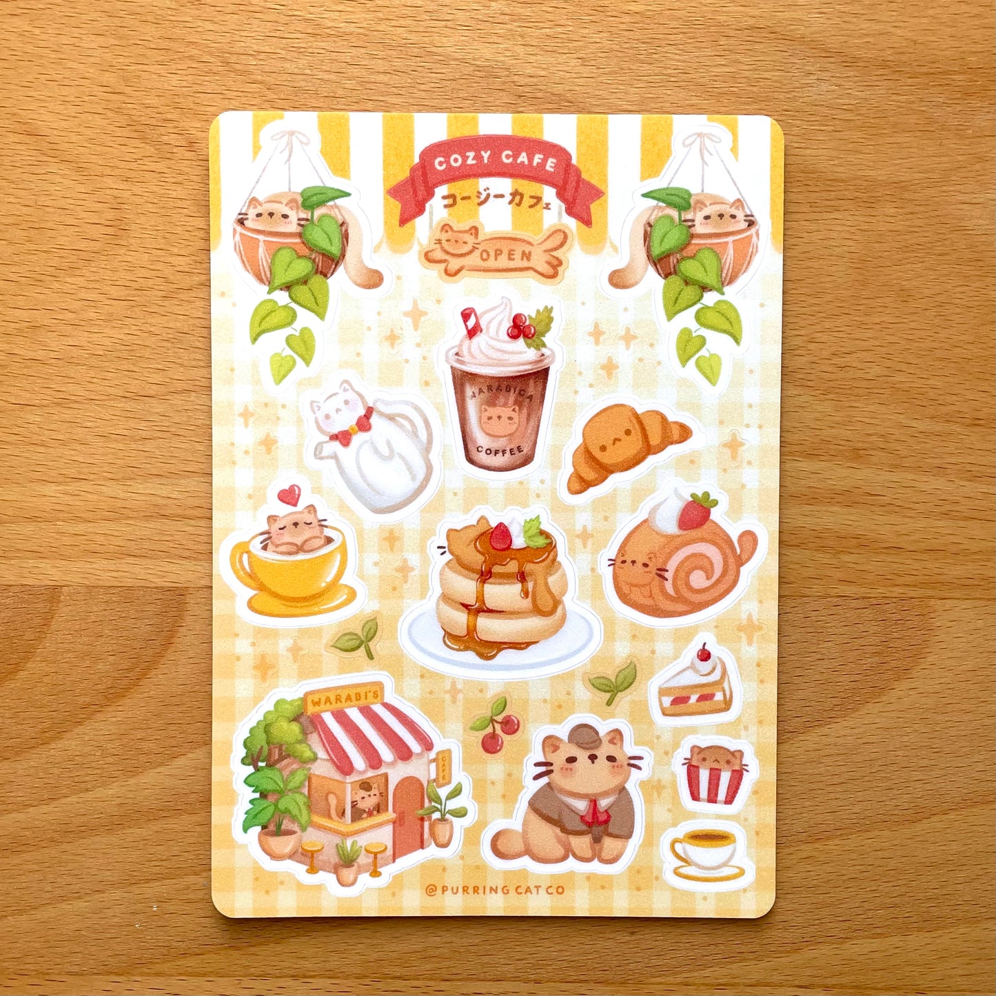 Cozy Cafe Sticker Sheet