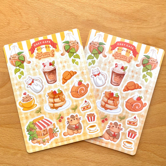 Cozy Cafe Sticker Sheet