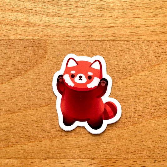 Standing Red Panda Sticker