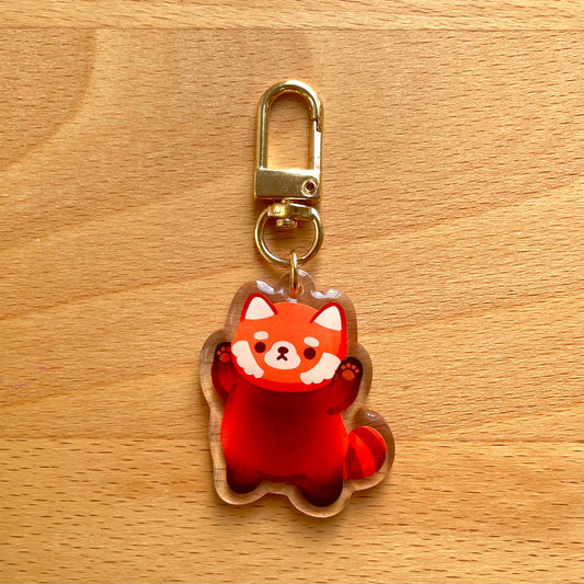 Standing Red Panda Mini Keychain