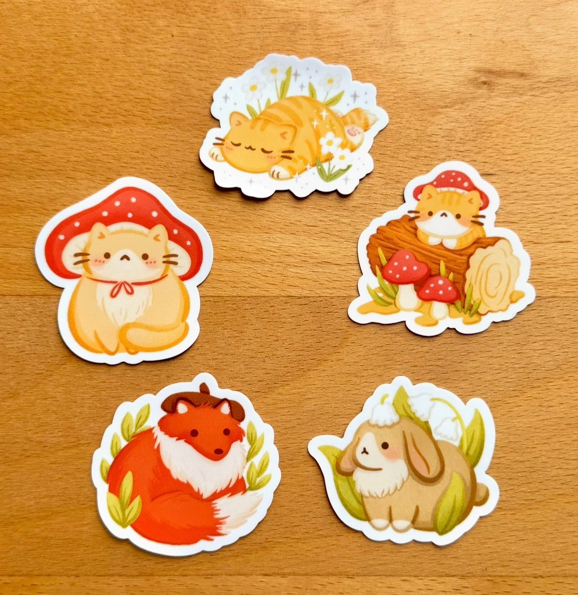 Cozy Forest Themed Stickers