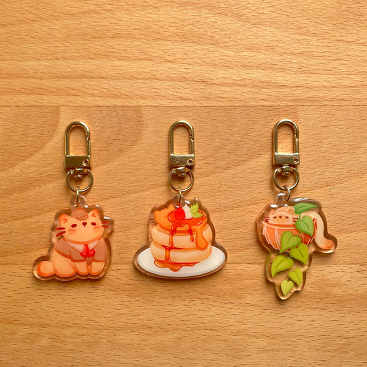 Cozy Cafe Acrylic Keychains