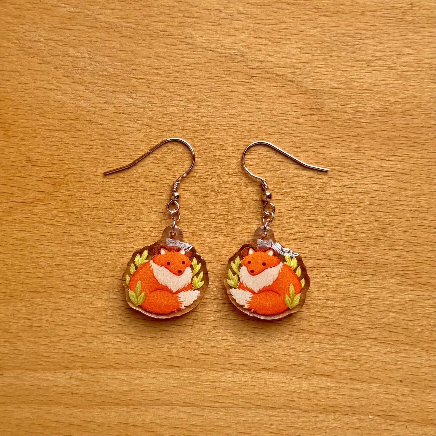 Cozy Forest Acrylic Earrings