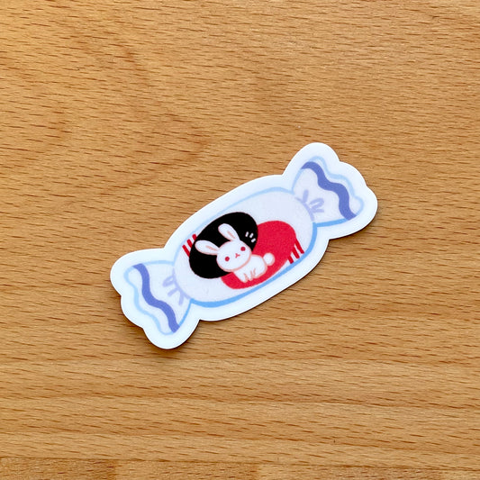 White Rabbit Candy Sticker