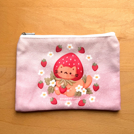 Flat Pouch (Strawpurry Cat)