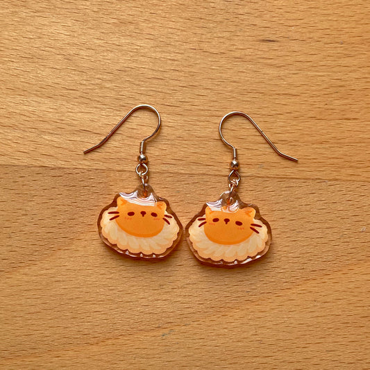 Pineappurr tart earrings