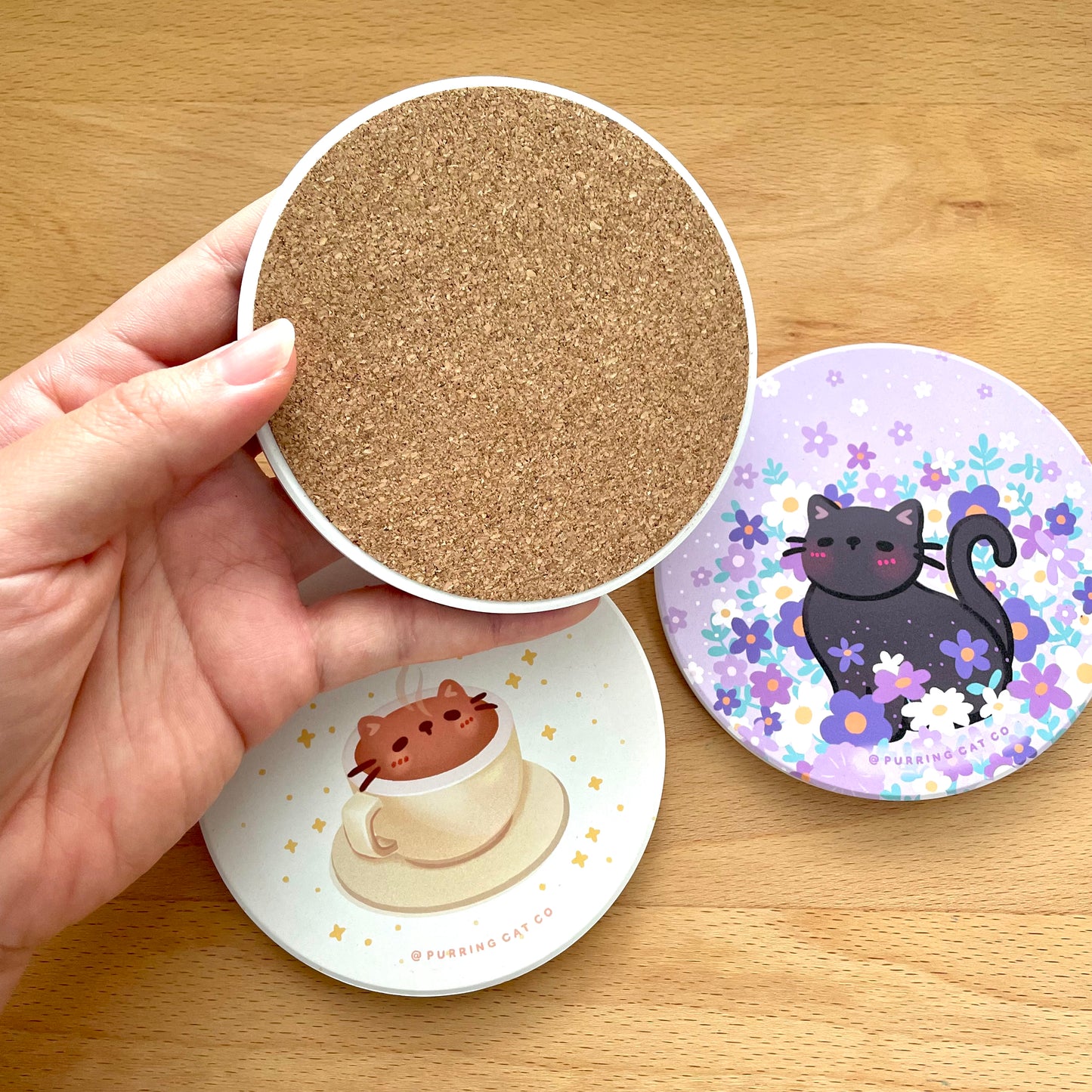 Ceramic coasters