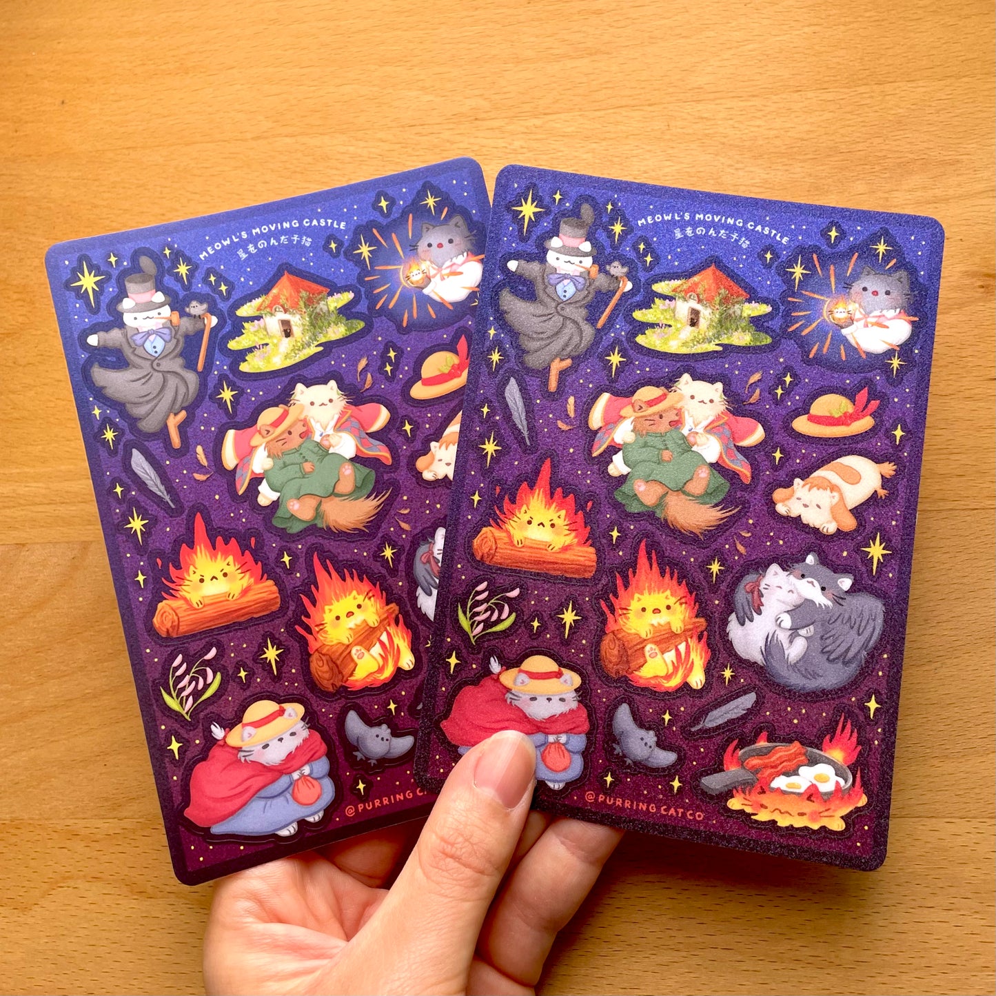 Meowl's Moving Castle Sticker Sheet