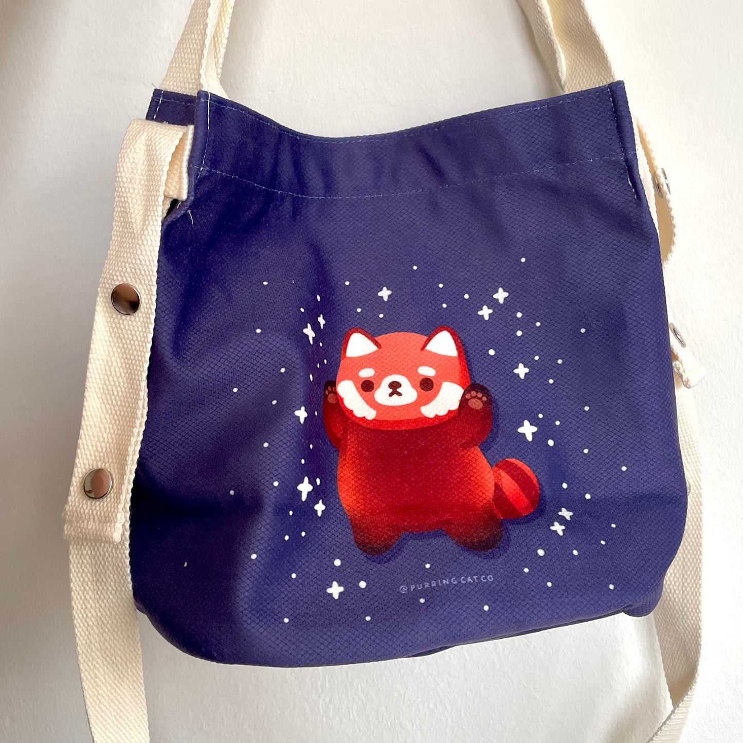 Standing Red Panda Sling Bag