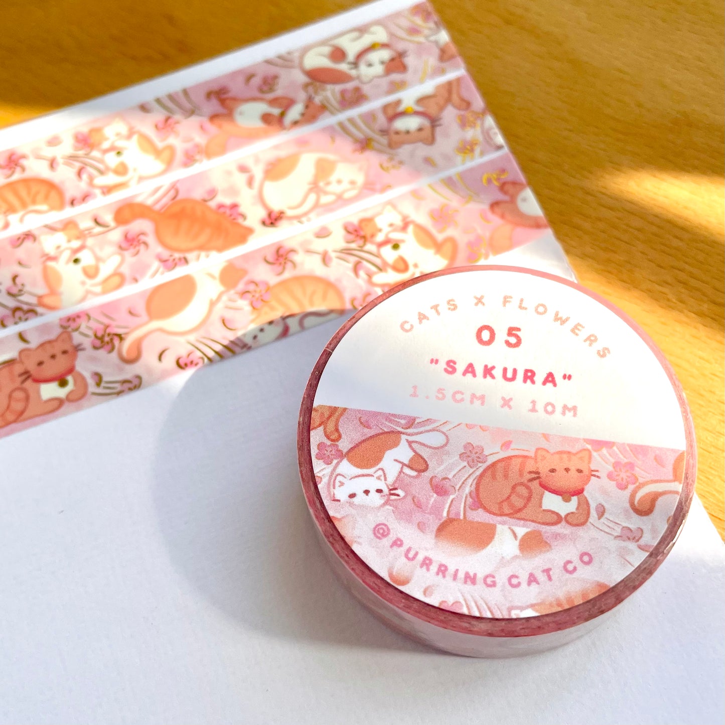 Sakura Cat Washi Tape