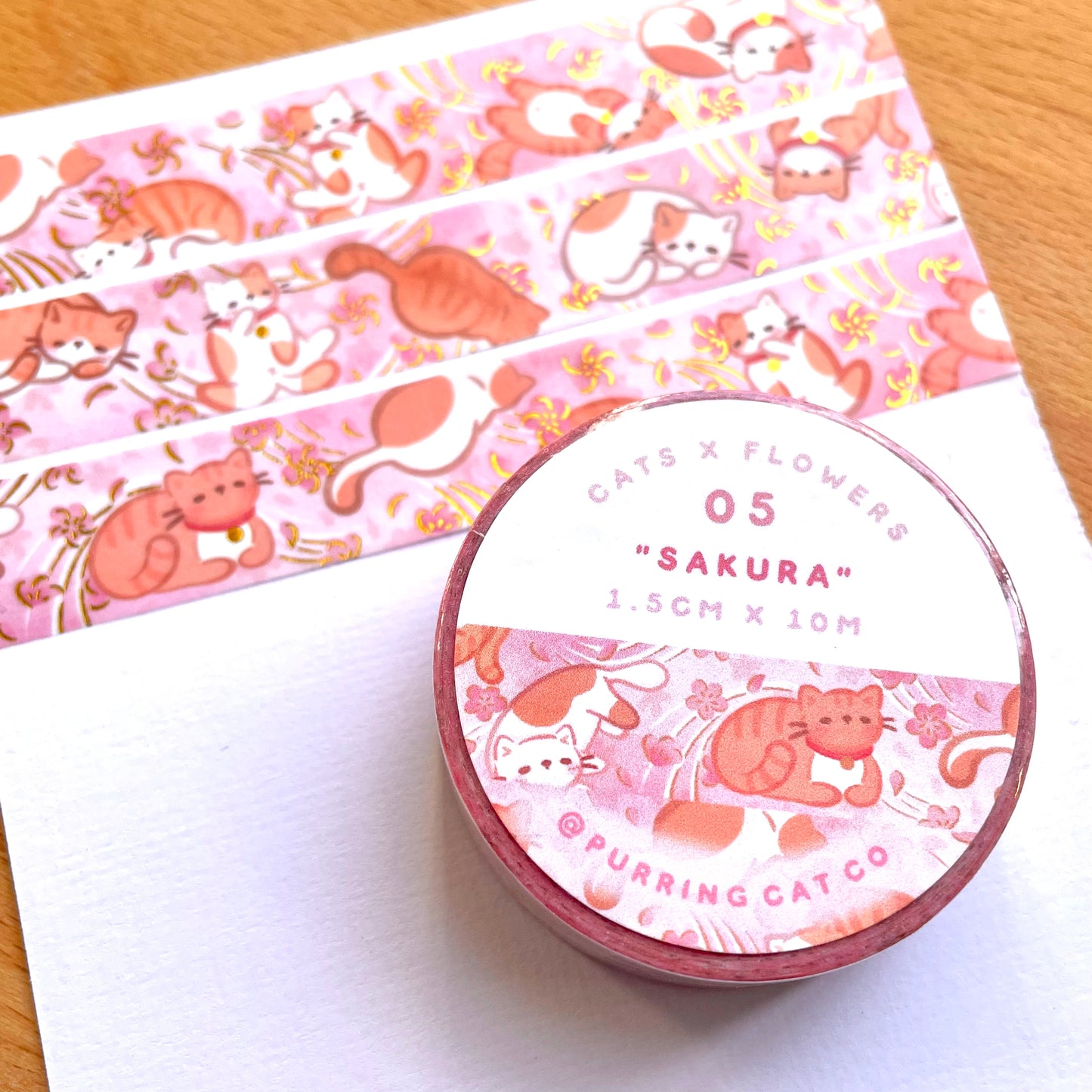 Sakura Cat Washi Tape