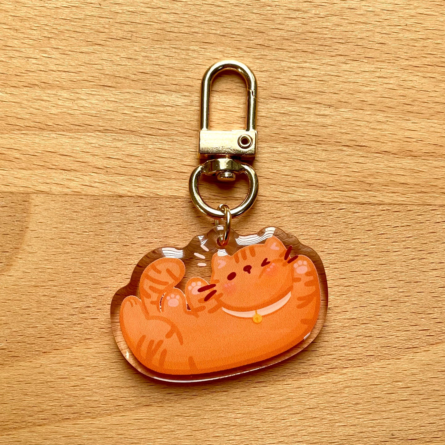 Winking Cat Acrylic Keychains