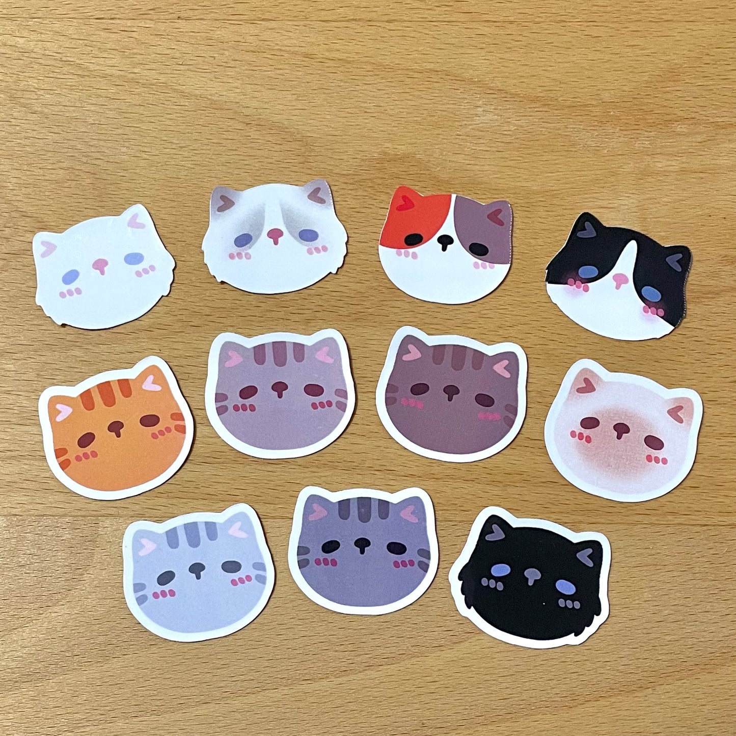 Cat Face Stickers