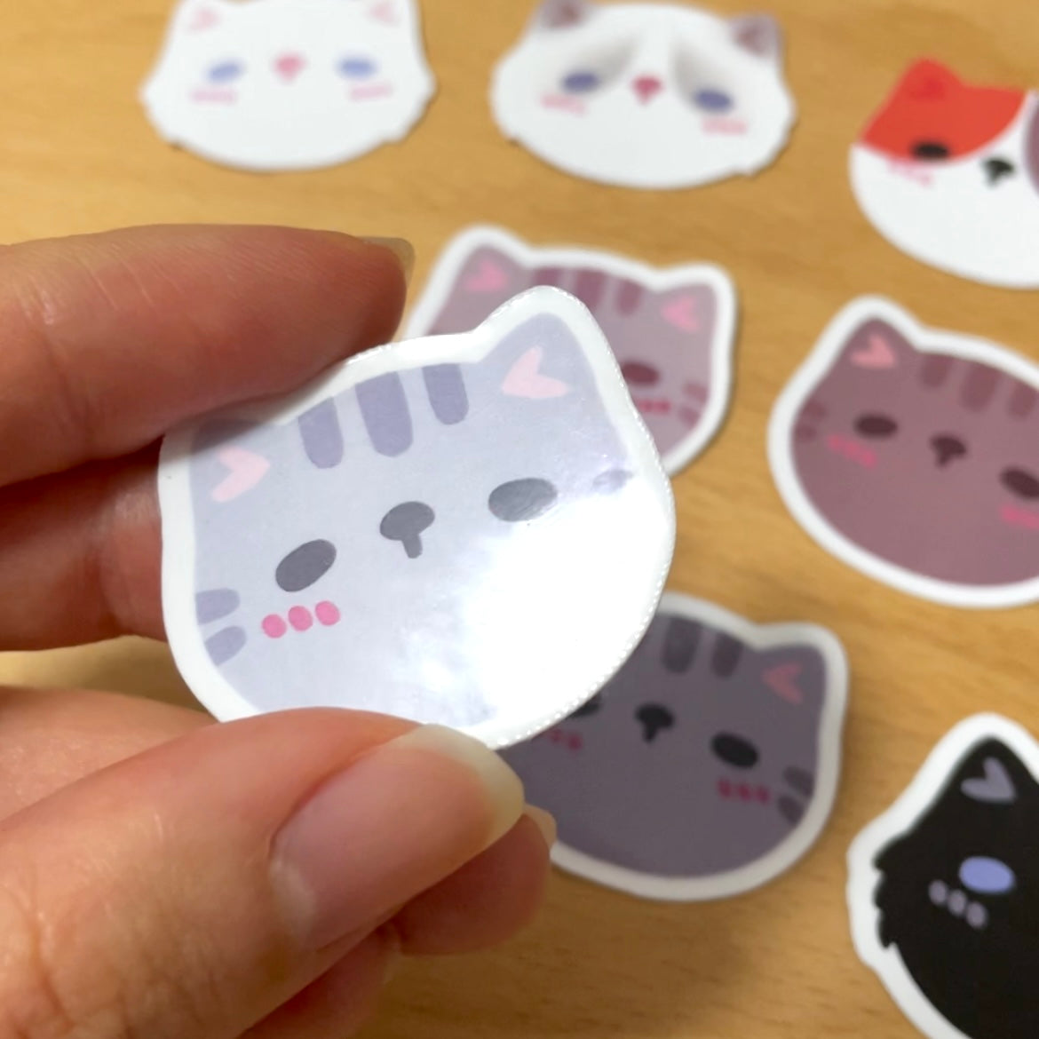 Cat Face Stickers