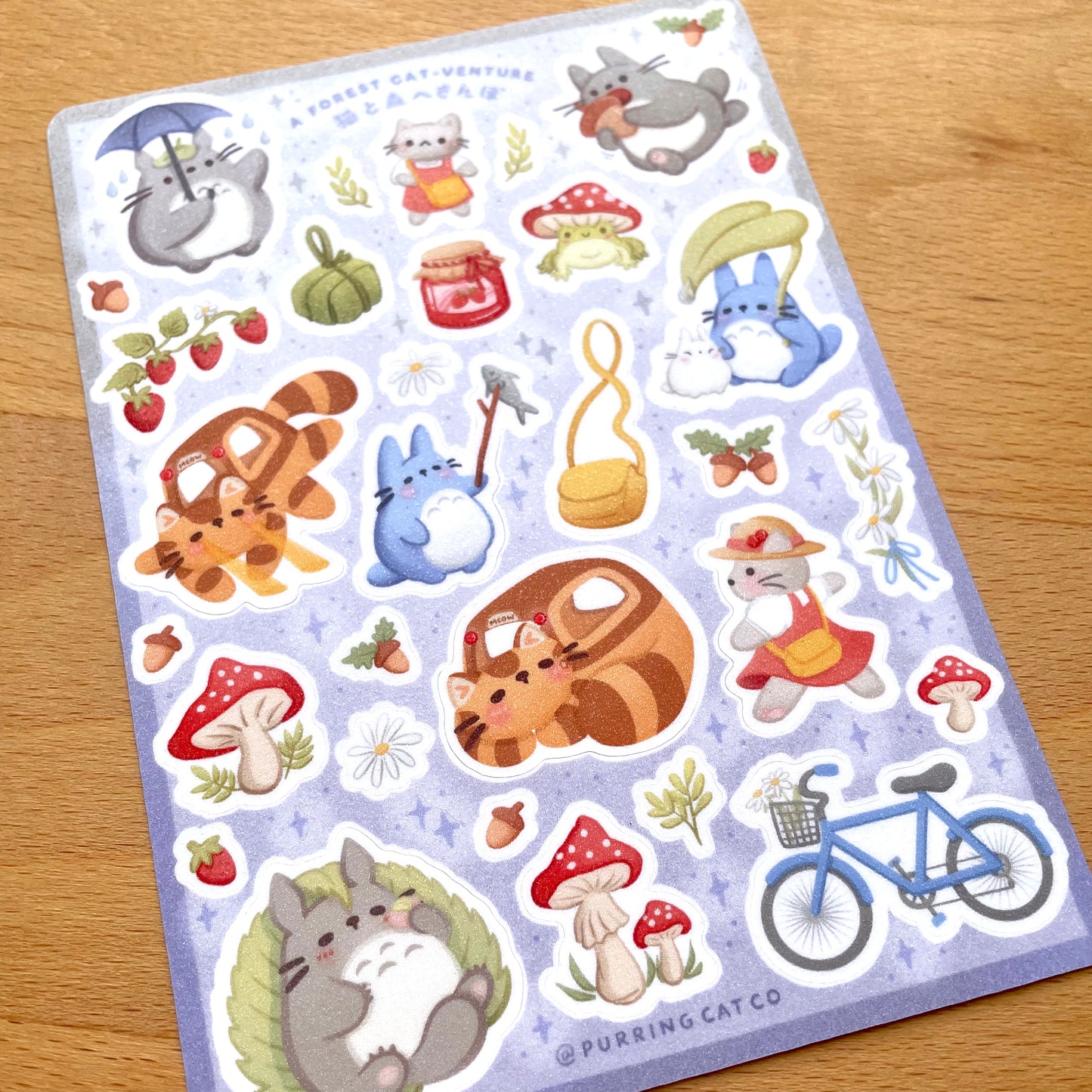 TotoroCat Sticker Sheet