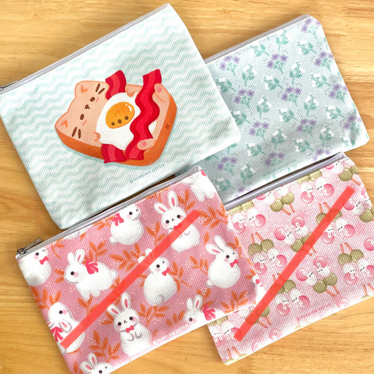 Flat Pouches (Bunnies & Cats)