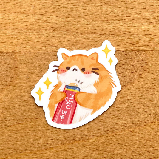 Miao Churu Ginger Cat Sticker
