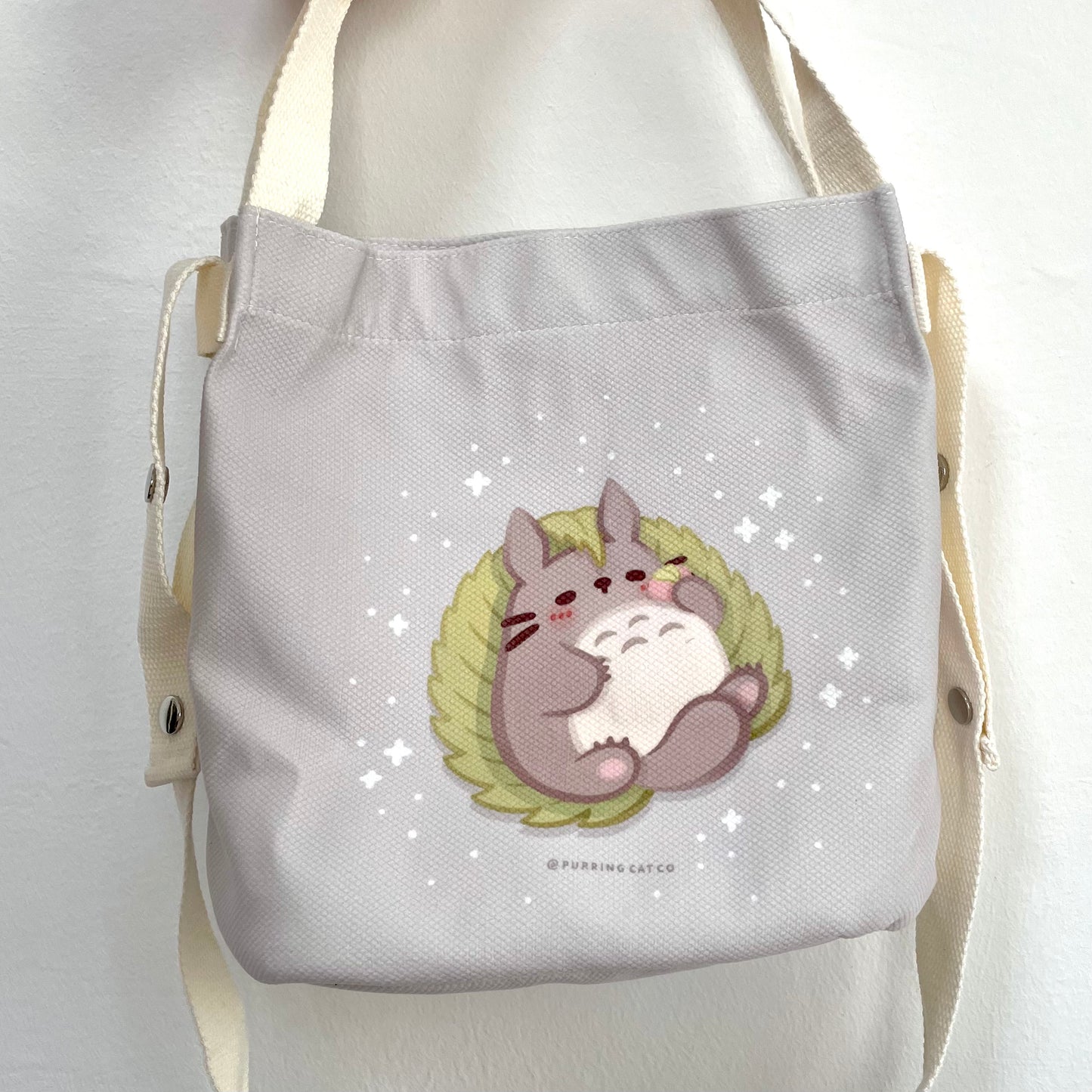 TotoroCat Sling Bag (Mochi)