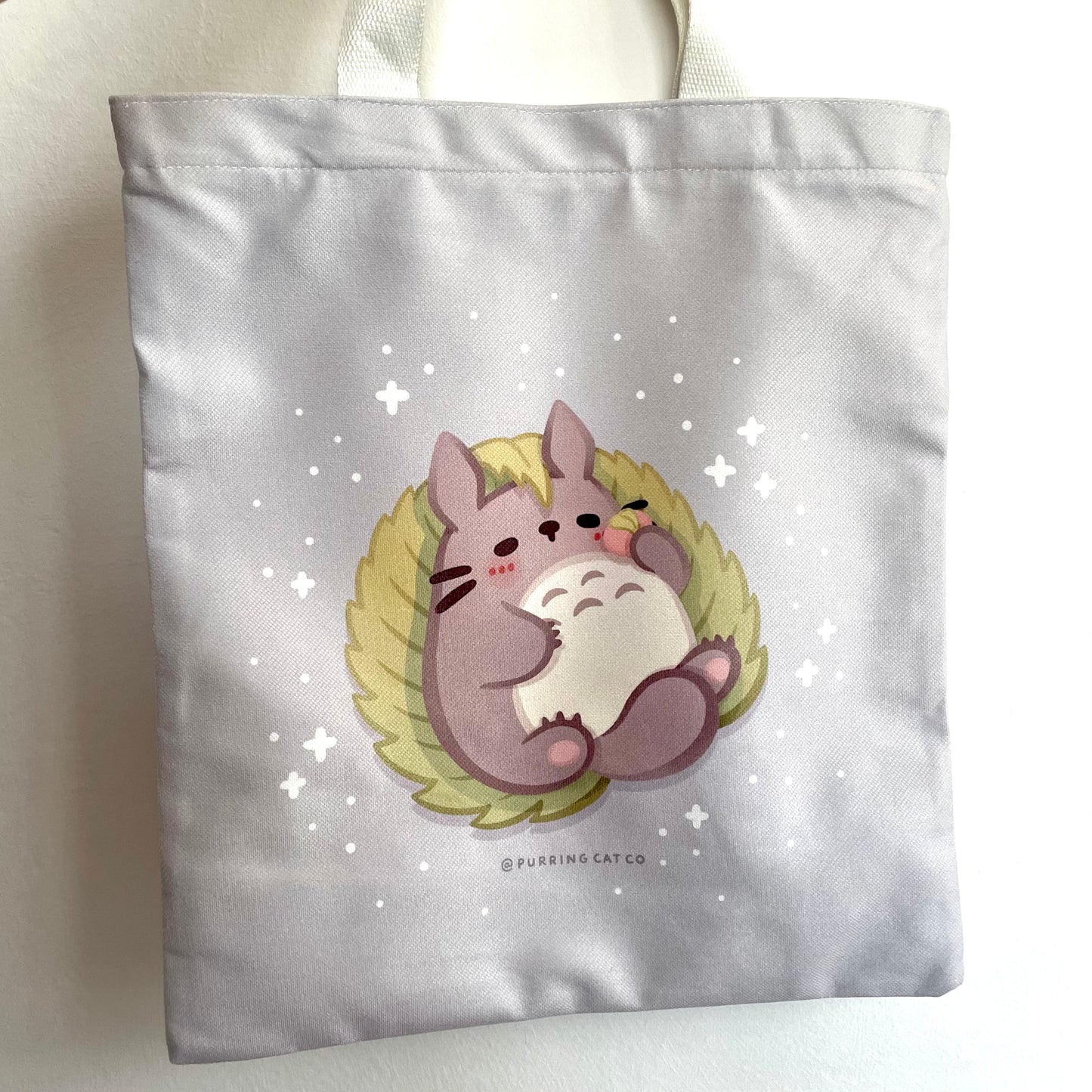 TotoroCat Tote Bag (Mochi)