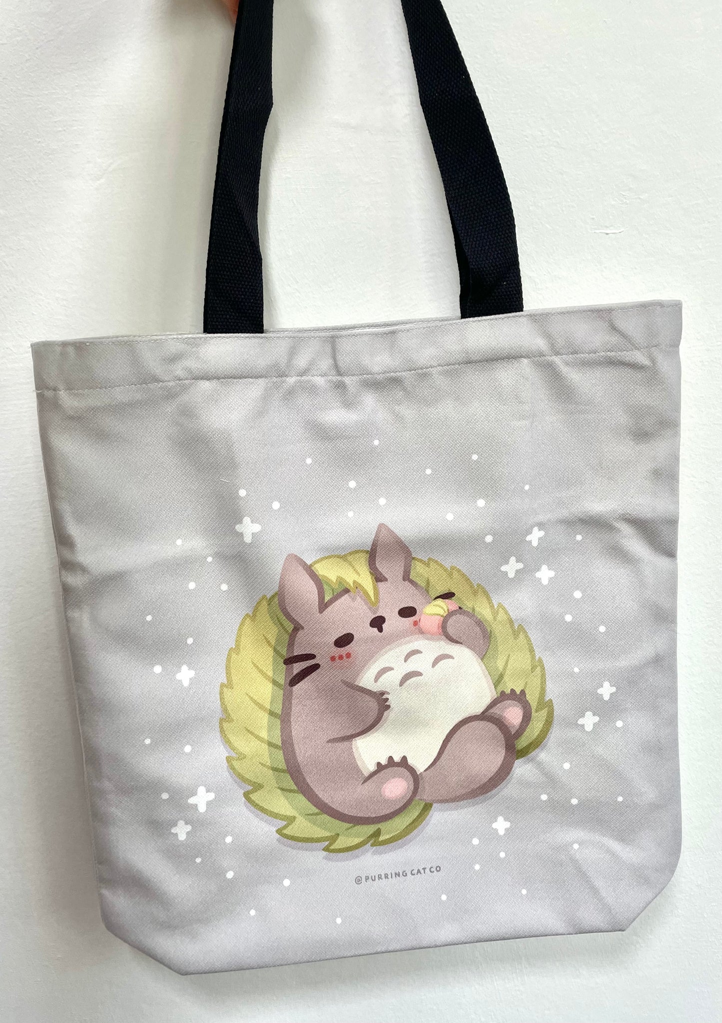 TotoroCat Tote Bag (Mochi)