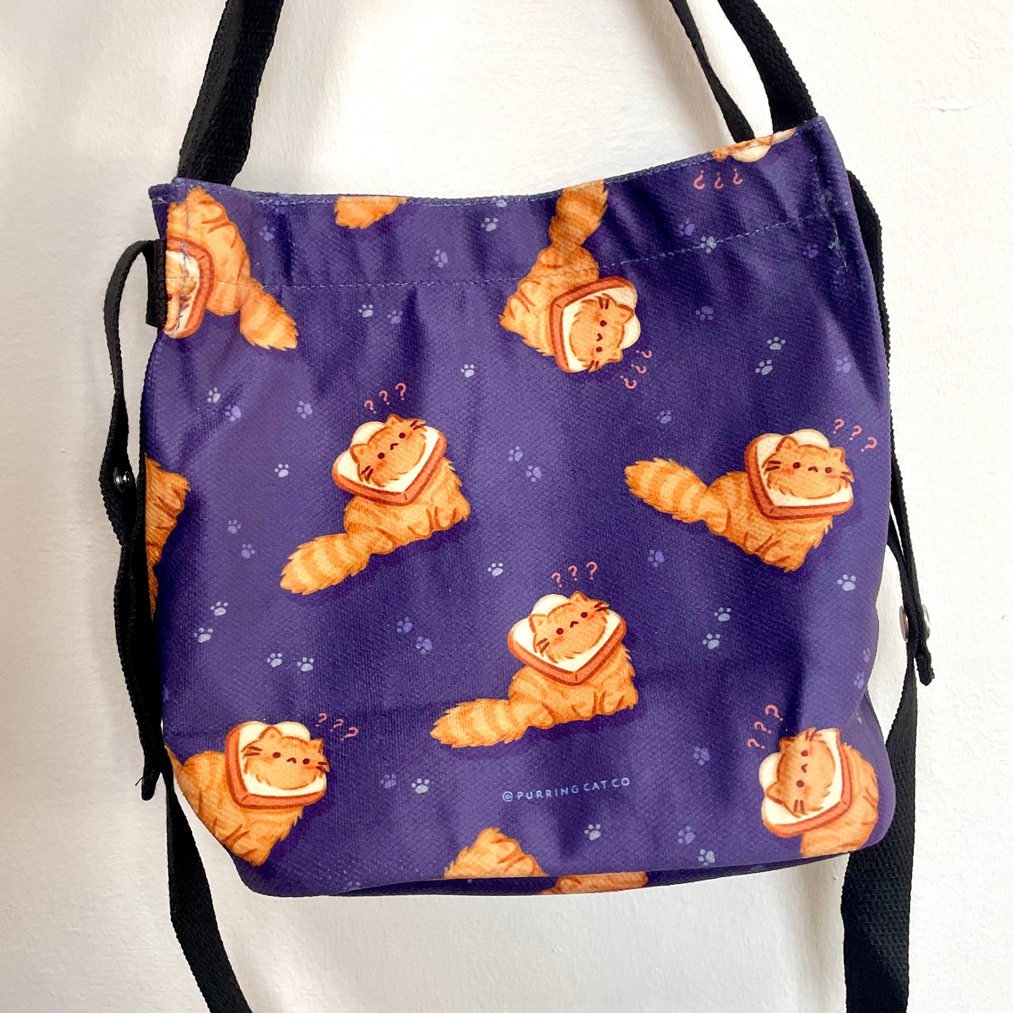 Ginger Bread Cat Sling Bag (Navy)
