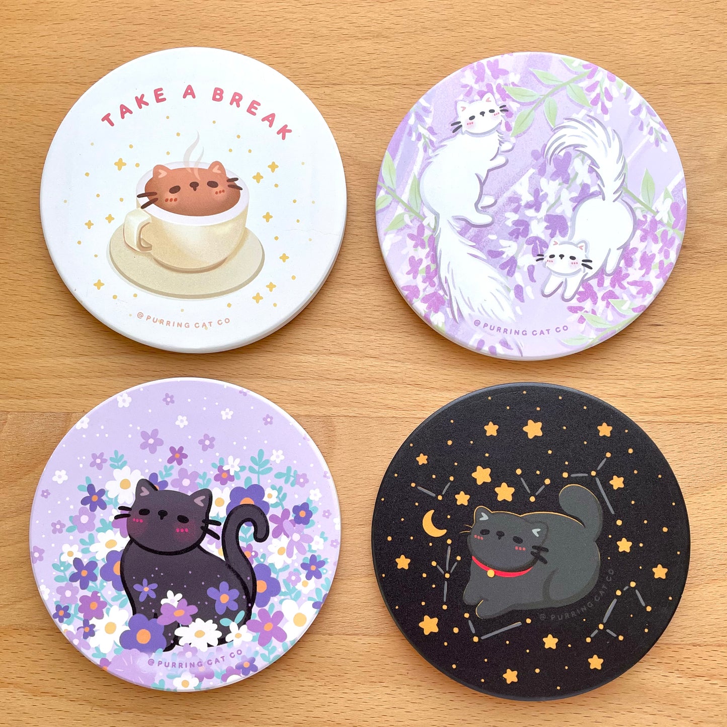 Ceramic coasters