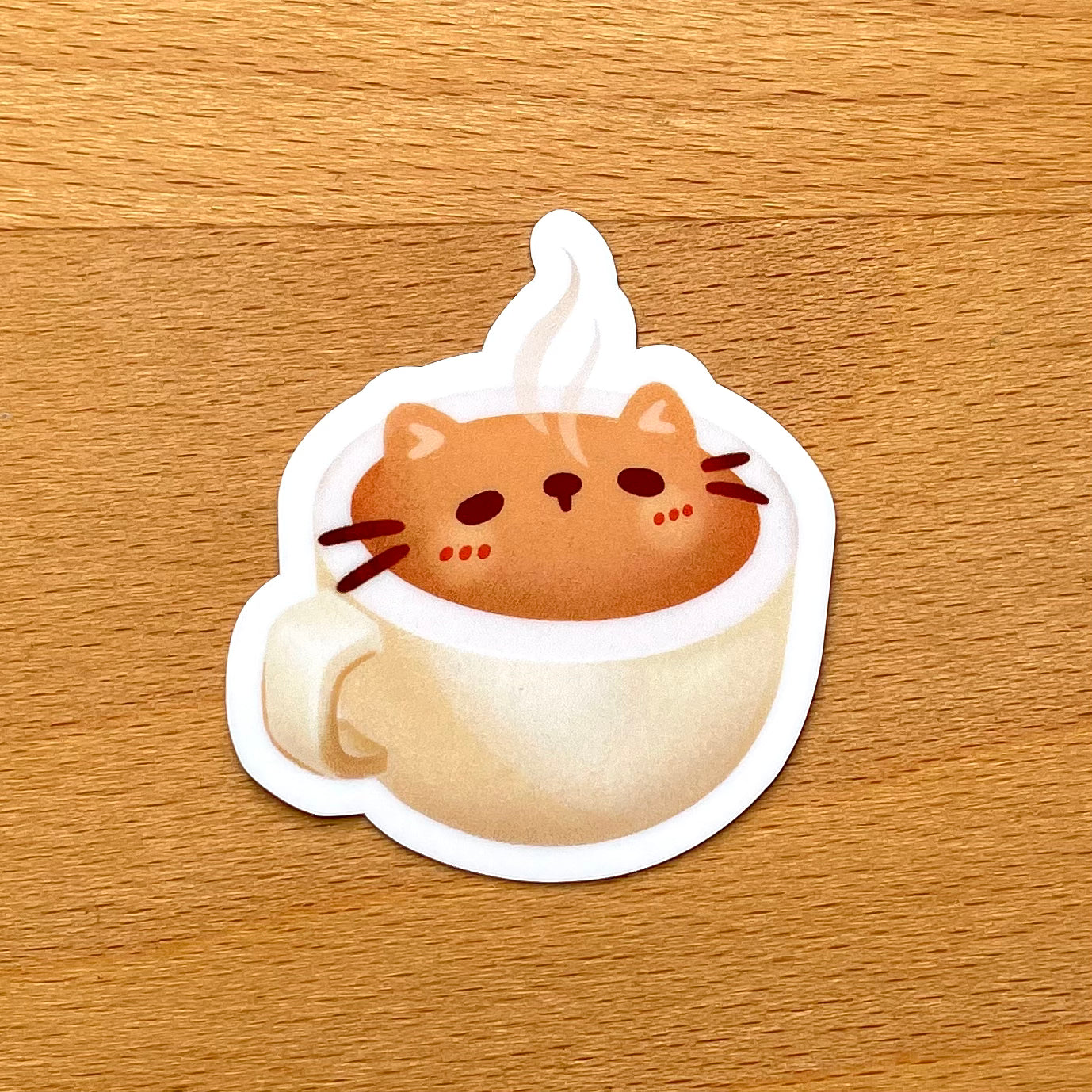 Milk Tea/Cofee Cat Sticker