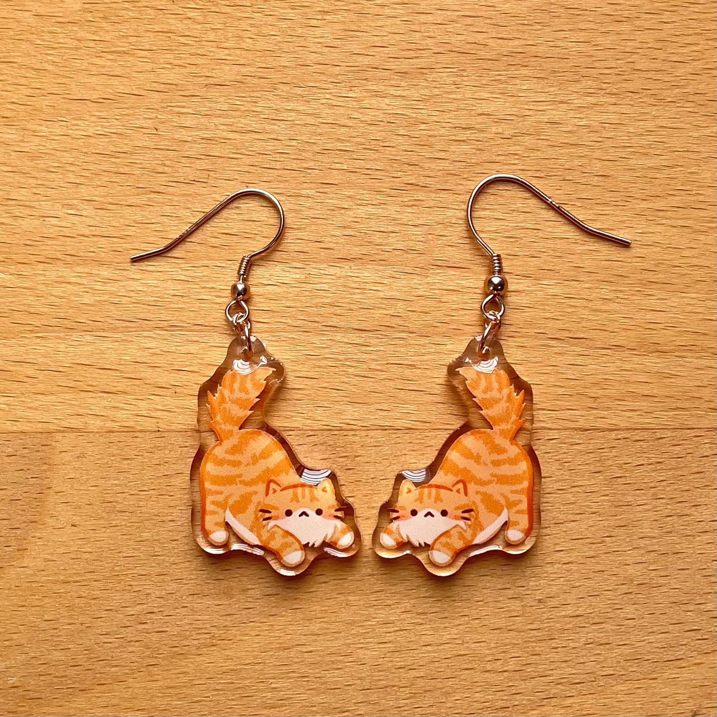 Butt-Up Ginger Acrylic Earrings