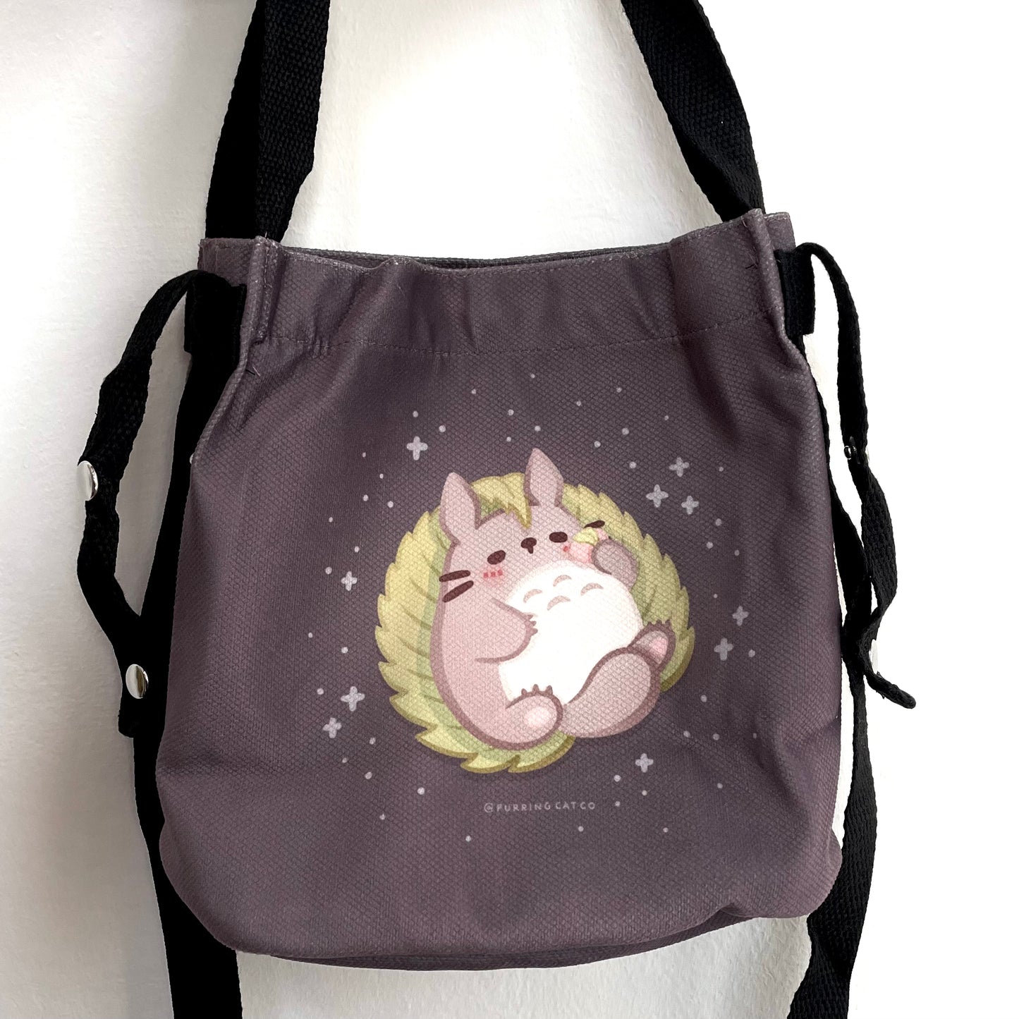 TotoroCat Sling Bag (Mochi)