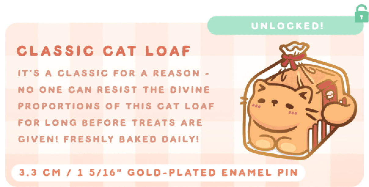 Chonky Cat Bakery Enamel Pins