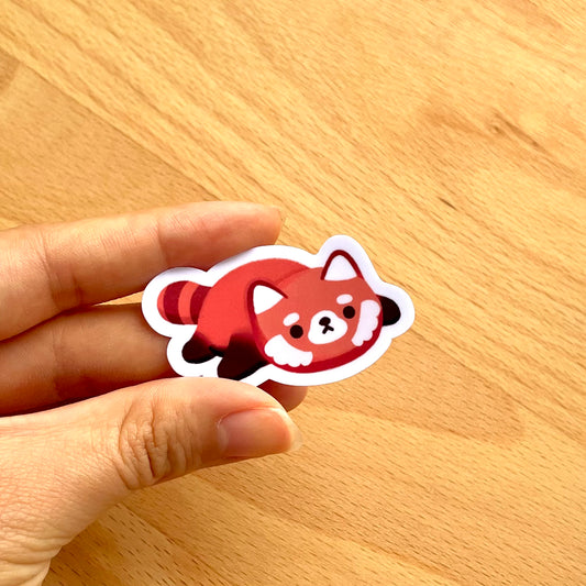 Sleepy Red Panda Sticker