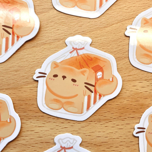 Cute Cat Loaf Sticker